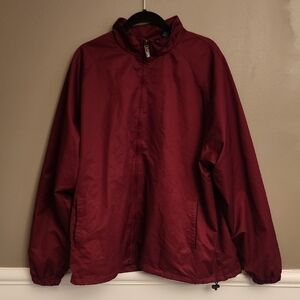 PGA Tour Red Jacket with Full-Zip and Fitted Cuffs